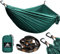 NATUREFUN Ultraleichte Reise Camping Hängematte | 300kg Tragkraft (300 x 200 cm) Atmungsaktiv, Schnelltrocknendes Fallschirm Nylon | 2 x Premium Karabiner, 2 x Nylon-Schlingen Inbegriffen | Draußen