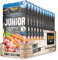 BELCANDO Junior [12 x 125g Huhn mit Karotten] |Nassfutter für Hunde | Alleinfutter im EInzelportionsbeutel für Hunde