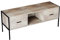 Marca Amazon - Movian Mueble TV con 2 cajones, 124 x 40 x 50 cm, madera clara