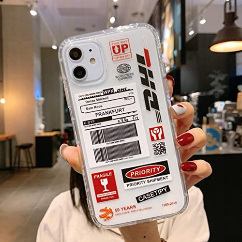 Hot Polar Lights Stickers Label Case for iPhone 12 13 Pro Max 12Pro 13Pro Soft Cover-for iPhone 12,Clear DHL