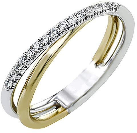Multi-Line Kupfergröße Schmuck 6-10 Beliebter Ring Wickelring Ring Trendige Ringe Vintage Ring Modische Hip-Hop Punk Einfacher Schmuck Ring Schmuck für Frauen Mädchen Männer Jungen (Gold, 9)