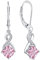Starnny Damen Ohrringe Silber 925 Unendlichkeit Ohrringe hängend Creolen Baumeln 3A Zirkonia Oktober Geburtsstein Turmalin farbe Schmuck für Frauen
