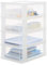 Iris Ohyama, Kunststoff Schubladenbox mit 4 flachen Schubladen, Mattweiß, Easy-Pull-System, A4, A5 & A6 Format, Schreibtisch Organizer für Büro, Schule, Schreibwaren, BPA-frei, Drawer, DDOCH-2004