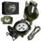 Anbte Kompass Militär mit Klinometer Aluminiumlegierung 110g Ultraleicht Marschkompass Professioneller Navigation Compass mit Tragetasche Wasserdichter für Jagd Camping Wandern (Armeegrün)