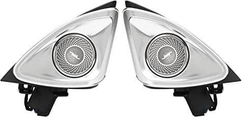 Aramox Car Audio Hochtöner, 64 Farben 4D Rotierender Hochtöner mit LED Umgebungsbeleuchtung Ersatz für -Benz E-Klasse W213 2017-2021