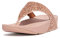Fitflop Women's LULU Glitter Toe-Thongs Sandal, Rose Gold, 5.5 UK