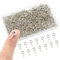 Hocansen 300 Pezzi Occhielli a Vite 17x8mm Bulloni a ganci occhiello Ganci a Vite Acciaio Inossidabile con Filettatura per Legno, Artigianato (17.7 * 8.8mm)