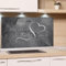 GRAZDesign Spritzschutz Küchenrückwand Glas Küche für Herd & Küchenspüle, Grau mit Spruch - Glasplatte für Rückwand Küchenwand Wandschutz 80x50cm