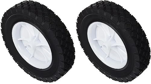 Greenstar Roue en Plastique à moyeu déporté universelle ø 203 mm Longueur 38 mm F1911 (Lot de 2) - Diamant Moyen - Blanc - Compatible avec les meuleuses d'angle et les meuleuses à banc