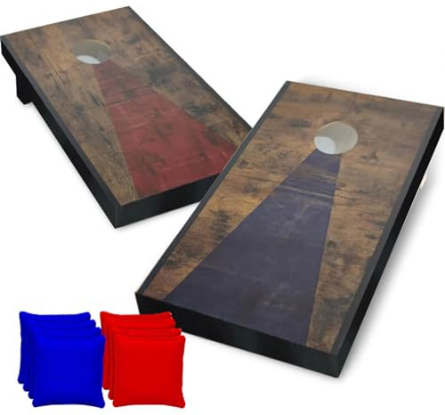 Original Offizielles Cornhole® | Amerikanisches Cornhole | Einfach zu transportieren | Offizielle Abmessungen | Premium Qualität | Outdoor und Strandspiel | OriginalCup®