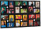 Homgoday Mehrfach-Bilderrahmen, Set mit 24 Bilderrahmen, Fotorahmen mit MDF-Platte, kann an der Wand oder am Tisch platziert werden, DIY-Bilderrahmen, Collage für Foto, Schwarz