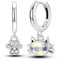 NARMO 925 Sterling Silber Dangle Drop Hoop Ohrringe für Frauen und Mädchen - Niedliche Cat&Claw Design, Hypoallergen