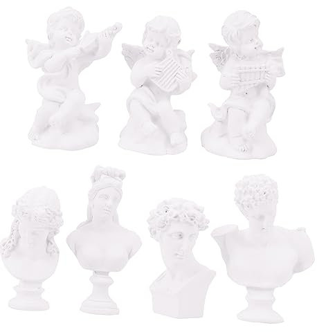PRETYZOOM 14 STK Mikro-landschaftsharz Griechische Deko Griechische Mythologie Weiß Schreibtisch
