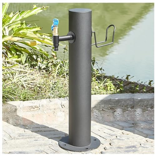 Edelstahl-Wassersäulen-Gartenhahn-Verlängerungsständer, frostsichere Wassersäule für den Außenbereich mit Kupferhahn und Wasserrohr, freistehender Wasserhahn ohne Frost