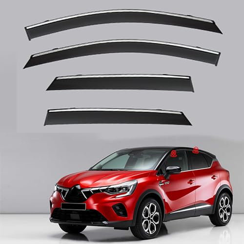 ZSWZDQ 4 Stück Auto Autofenster Windabweiser für Mitsubishi ASX MK2 2023 2024+, Regenabweiser Wasserdicht Schatten Deflektoren Auto Zubehör