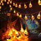 Liyade Halloween Lichterkette Batterie, kürbis Halloween Lichterkette Orange, 3M 20 LEDs Wasserdicht Lichterkette Batteriebetrieben Lichter Deko für Party Garten, Kinderzimmer, Innen (Warmweiß)
