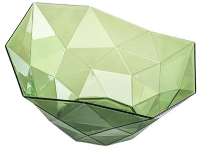 perfk Frutero Decorativo, Bandeja para encimera, Centro de Mesa Ligero para Acampar, Cuenco Decorativo versátil y Elegante, Bandeja para Aperitivos, Verde