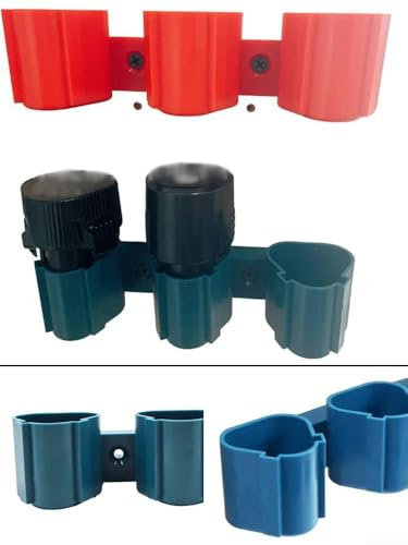 For Battery Mounting Bracket for Bosch 10 8V 12V Batteries, Wall Mountable Storage (blue.)