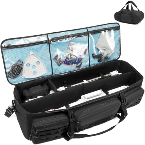 SLINRKE Astronomischer Teleskopkoffer, 103,6 cm, Mehrzweck-Teleskop-Tragetasche, große Teleskop-Reisetasche mit Gegengewichtstasche und Trennwänden, kompatibel mit Celestron-Teleskop