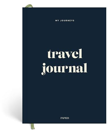 Papier A5 Hardcover-Reisetagebuch – Aufdruck New Horizons | Hardcover-Urlaubsplaner & Erinnerungs-Scrapbook | Urlaubsplan, To-Do-Listen und Packlisten-Organizer | Reisetagebuch