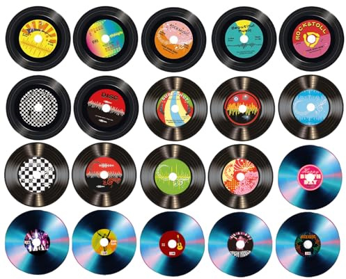 LDBKLGHJ Retro Deko Schallplatte – Deko Aesthetic für Zimmer, Schallplatten Deko mit Beatles Vinyl und Vintage Schallplatten