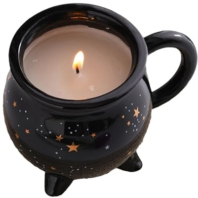 Copa Caldero, Copa Bruja - Tazas de Halloween para bebidas para todas las estaciones, 11 oz - Taza de café de caldero, taza de té de cerámica, taza de leche de Halloween, decoraciones para el hogar y