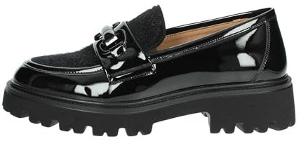 Keys 10037 Black Nero Donna Mocassino Morsetto Vernice carrarmato 37