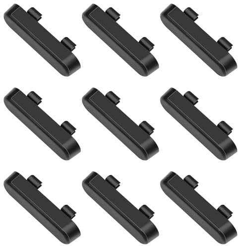 LICQIC Lot de 10 bouchons d'évacuation de fenêtre - Double vitrage - Pour portes et fenêtres - Noir