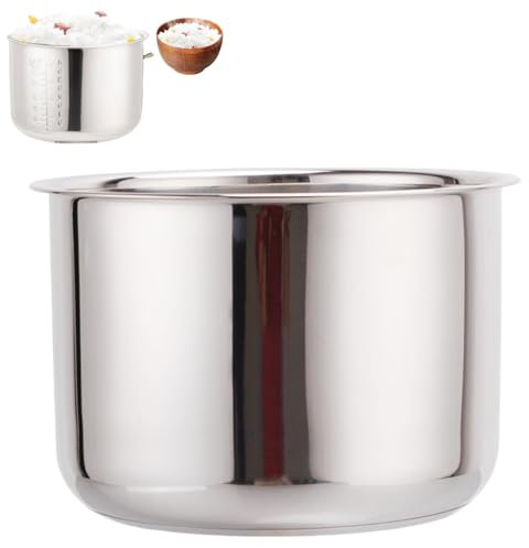 Olla Interior para Olla Arrocera De Acero Inoxidable con Revestimiento Antiadherente,para Ollas Arrocera De 6 L Piezas De Repuesto,para Ollas Eléctricas Universales Accesorios