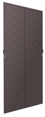 Rideau thermique - Protection contre le froid - 100 x 220 cm - Rideau de protection thermique magnétique pour portes - Sans perçage - Contre le froid et la chaleur - Imperméable - Coupe-vent - Couleur