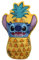 Disney Stitch Ananas Kissen 3D 30x20 cm – Kuschelkissen & Dekokissen aus Polyester – weiches Kinderkissen für Fans – tropisches Design – Geschenkidee