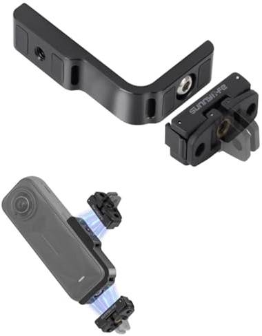 YUULNMOP Vertikale horizontale Schnellspanner-Halterung, kompatibel mit Insta360, X5, X4, L-förmige Konvertierungshalterung mit magnetischem Montageadapter, passend für Insta360, X5, X4 Zubehör