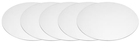 sourcing map 5 Pcs 50x2mm Stainless Steel Disc, Metal Circle Stamping Blank Tags Round Circle Plate for Crafts Metal Stamping Sanding Laser Engraving and Jewelry Making Name Tag, Silver