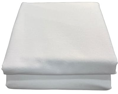 Woven Cotton Iron-On Fusible Interfacing, White Medium Weight 100% Cotton Single-Sided Iron-On Interfacing for Quilt(44inch*2y)