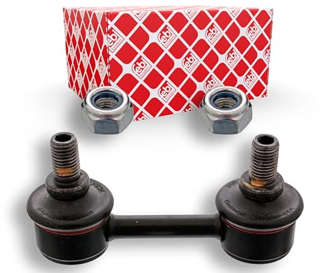 febi bilstein 18133 Verbindungsstange mit Sicherungsmuttern, 1 Stück | Kompatibel mit: TOYOTA CELICA Cabriolet, CELICA Cabriolet, CELICA Coupe, CELICA Coupe, COROLLA, COROLLA Compact
