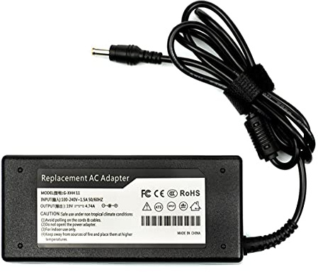 Alimentatore PER NOTEBOOK SAMSUNG AD-9019S 19V 4.74A 90W Dimensione Connettore: diametro interno: 3.0 mm diametro esterno: 5.5 mm - AC Adapter per Notebook Carica Batterie per Samsung Va bene per il 99% dei notebook Ecco un esempio: NP-R60 NP-R610 NP-R620 NP-R65 NP-R460 NP-R505 NP-R510 NP-R519 NP-R70 NP-R700 NP-R710 NP-R72