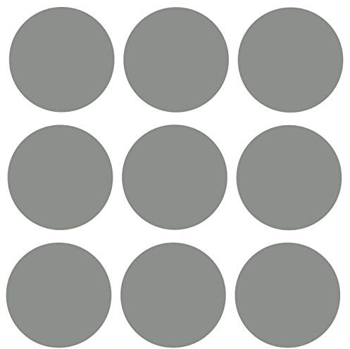 kleb-Drauf / 9 Punkte/Grau - matt/Wandtattoo Wandaufkleber Wandsticker Aufkleber Sticker/Wohnzimmer Schlafzimmer Kinderzimmer Küche Bad/Deko Wände Glas Fenster Tür Fliese