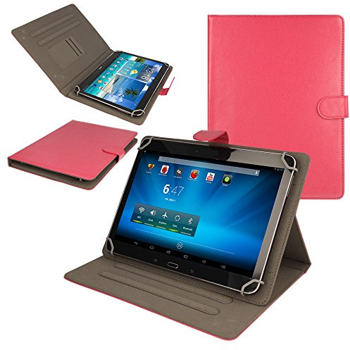 TECHGEAR [Stellar (10)] Universal Case fits TCL Tab 10 4G, TCL Tab 10L, TCL Tab 10s 5G, TCL 10 Tab Max & Blackview 10 Inch Tablets - Protective Case with Viewing Stand and Magnetic Clasp (Pink)