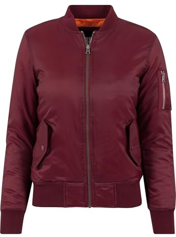 Urban Classics Damen, Bomberjacke, Burgundy, M
