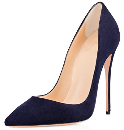 Soireelady Scarpe con Tacco Donna,Tacco a Spillo Alto 12cm Navy EU39