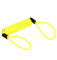 1.2m Motorcycle Reminder Spring Cable, Disc Lock Reminder Cable Alarm Lock Security Spring Reminder Cable for Scooter Motorcycle Bike (Yellow)