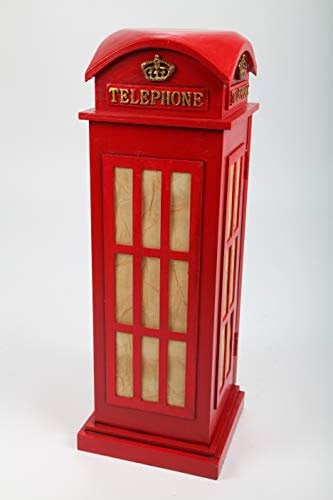 point home Design-Lampe Telephone, LED Standleuchte, Retro, rot, 61cm