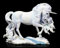 Unbekannt Fantasy-Figur weißes Einhorn mit sehr Langer Mähne - Pure Spirit | Dekofigur mit Schmucksteinen verziert, handbemalt Veronese Statue