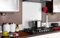 Vidriopanel Panel DE Vidrio para Cocina en Diferentes Medidas y Colores/Cristal de Protección Salpicaduras para frentes de cocinas (90x65 cm, Blanco)