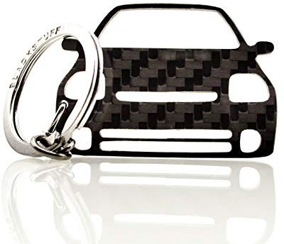 BlackStuff Porte-Clés En Fibre de Carbone Compatible avec Clio II Sport Phase 1 1998-2001 Voituree
