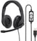 Hama HS-USB300 PC-Headset USB schnurgebunden, Stereo On Ear Schwarz, Universal