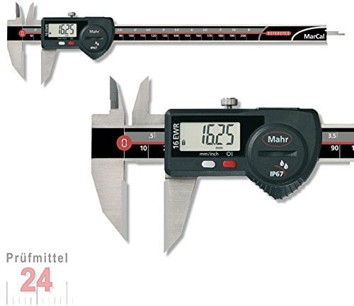 Mahr 4103082 MarCal 16 EWR-AR Digitaler Messschieber für Sonderanwendungen, 0-200 mm Reichweite