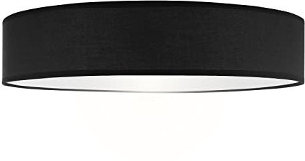 Smartwares Deckenleuchte – Textilschirm – 60 cm Ø – 4x E27 – Max. 18 W – Für LED geeignet – Schwarz – IDE-60047