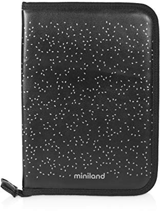 Miniland - Portadocumenti ideale per la documentazione e il libretto sanitario del bambino (Silver)