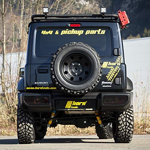 Horntools Dachträger EL Portador, 4 x 4, in Schwarz, Autodachträger mit Fixer Reling, Roof Rack aus Aluminium